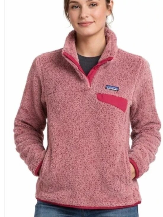 Patagonia Jackets & Blazers - Patagonia Re-Tool Snap-T Limited Edition Cupcake Pink Magenta Fleece Women's M
